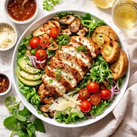 Grilled Marsala Chicken Parmesan Salad