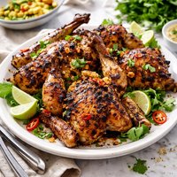Grilled Mexican Style Cornish Hens