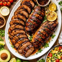 Grilled Molasses Pork Tenderloin