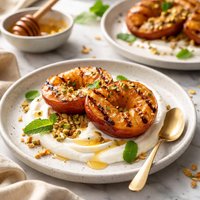 Grilled Peaches with Greek Yogurt