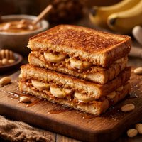 Grilled Peanut Butter and Banana Sandwich