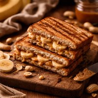 Grilled Peanut Butter and Banana Sandwich No Butter