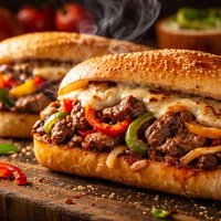 Grilled Pepper Steak Sandwiches