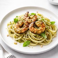 Grilled Pesto Shrimp with Pasta