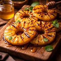 Grilled Pineapple with Honey Glaze