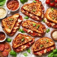 Grilled Pizza Sandwiches