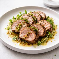 Grilled Pork Ternderloin with Ginger Lime Vinaigrette