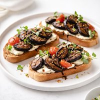 Grilled Portabello Mushroom Bruschetta