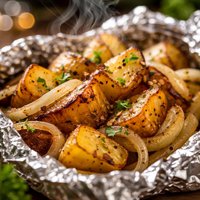 Grilled Potato and Onion Packets