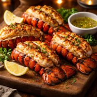 Grilled Rock Lobster Tails