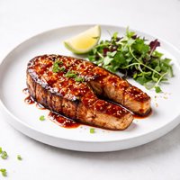 Grilled Salmon Steak with Hoisin Bbq Sauce
