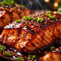 Grilled Salmon with Chinese Barbecue Sauce W the Neelys