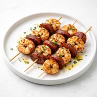 Grilled Shrimp and Chorizo on Skewers