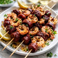Grilled Shrimp and Chorizo Skewers
