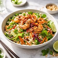 Grilled Shrimp and Noodle Salad