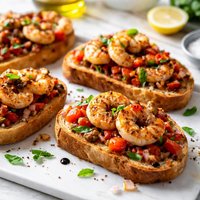 Grilled Shrimp Bruschetta