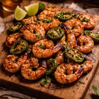Grilled Shrimp with Jalapenos
