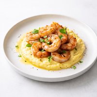 Grilled Shrimp with Polenta