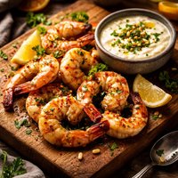 Grilled Shrimp with Tarator Sauce