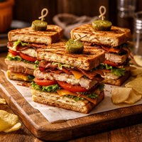 Grilled Sourdough Clubs