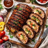 Grilled Stuffed Meatloaf