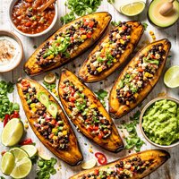 Grilled Stuffed Plantains