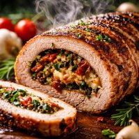 Grilled Stuffed Pork Loin
