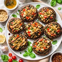 Grilled Stuffed Portabella Mushrooms