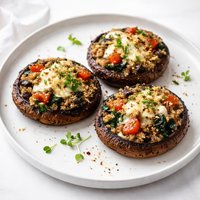 Grilled Stuffed Portabella Mushrooms Vegetarian