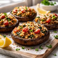 Grilled Stuffed Portabellas