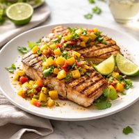 Grilled Swordfish with Mango Salsa