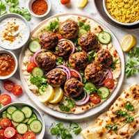 Grilled Tandoori Lamb Meatballs