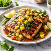 Grilled Teriyaki Mahi Mahi with Mango Salsa