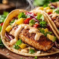 Grilled Tilapia Fish Tacos with Adobo Sauce
