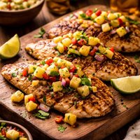 Grilled Tilapia with Pineapple Salsa
