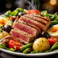 Grilled Tuna Salad Nicoise