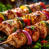 Grilled Turkey Shish Kabob