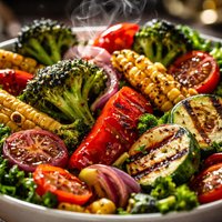 Grilled Vegetable Dinner Salad Veggies