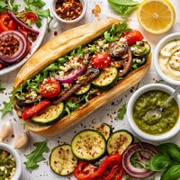 Grilled Vegetable Hero