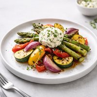 Grilled Vegetable Medley with Blue Cheese Butter