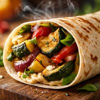 Grilled Vegetable Mountain Bread Wrap