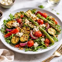 Grilled Vegetable Salad with Goat Cheese