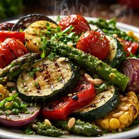 Grilled Vegetable Salad with Tarragon Vinaigrette