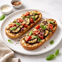 Grilled Veggie French Bread Pizza