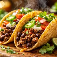 Gringos Beef and Bean Tacos