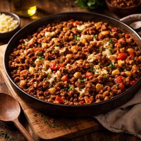 Ground Beef and Garbanzo Bean Casserole