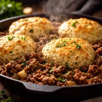 Ground Beef and Gluten Free Biscuits Gluten Free