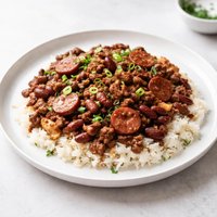 Ground Beef and Sausage Red Beans and Rice