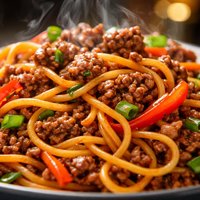 Ground Beef Chow Mein