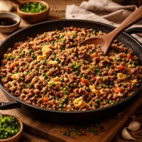 Ground Beef Fried Rice